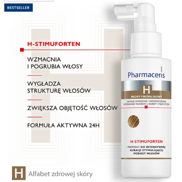 PHARMACERIS H STIMUFORTEN WCIERKA STYMULUJĄCA WZROST I HAMUJĄCA WYPADANIE 125 ML