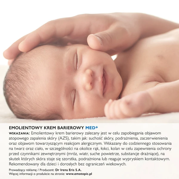 PHARMACERIS E EMOTOPIC KREM BARIEROWY MED+  DO TWARZY I CIAŁA 75 ML