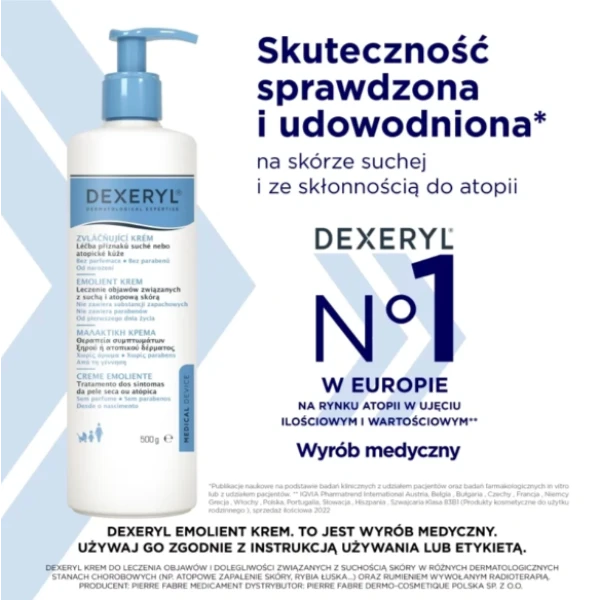 DEXERYL EMOLIENT KREM 500 G