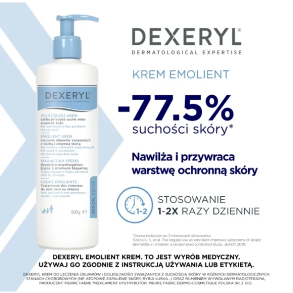 DEXERYL EMOLIENT KREM 500 G