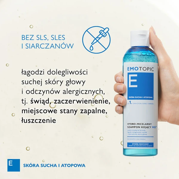PHARMACERIS E EMOTOPIC MICELARNY SZAMPON KOJĄCY 250 ML