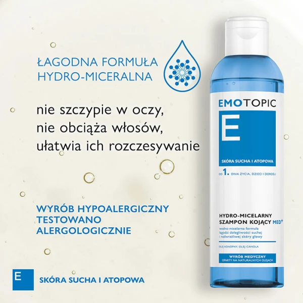 PHARMACERIS E EMOTOPIC MICELARNY SZAMPON KOJĄCY 250 ML