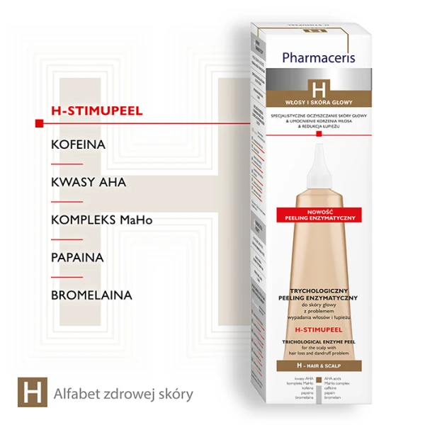 PHARMACERIS H - STIMUPEEL TRYCHOLOGICZNY PEELING ENZYMATYCZNY 125 ML