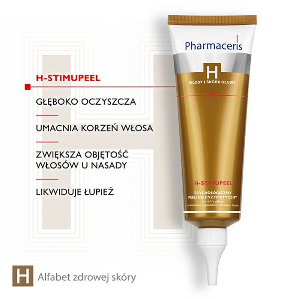 PHARMACERIS H - STIMUPEEL TRYCHOLOGICZNY PEELING ENZYMATYCZNY 125 ML