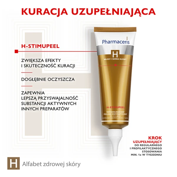 PHARMACERIS H - STIMUPEEL TRYCHOLOGICZNY PEELING ENZYMATYCZNY 125 ML