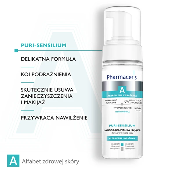 PHARMACERIS A PURI-SENSILIUM PIANKA MYJĄCA DO TWARZY 150 ML