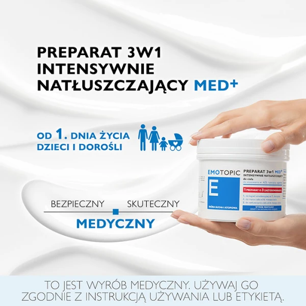 PHARMACERIS E EMOTOPIC PREPARAT INTENSYWNIE NATŁUSZCZAJĄCY DO CIAŁA 3W1 500 ML