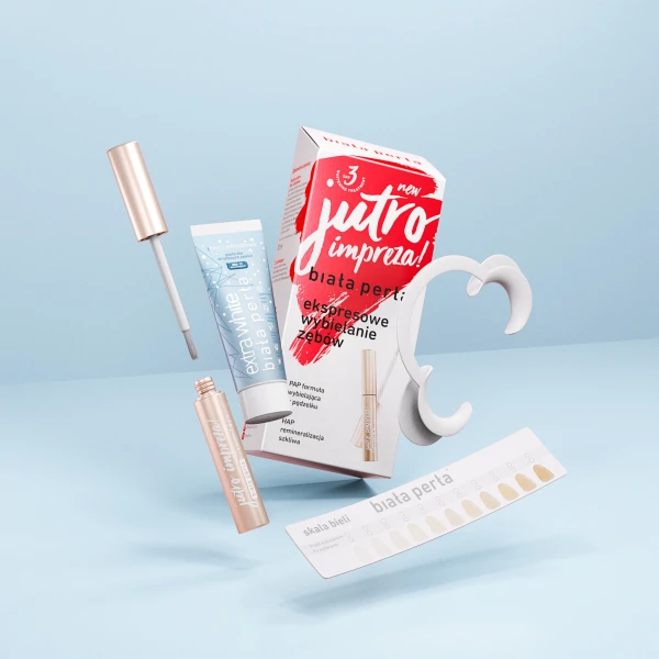 BIAŁA PERŁA EKSPRESOWE WYBIELANIE ZĘBÓW PASTA + ŻEL ZESTAW