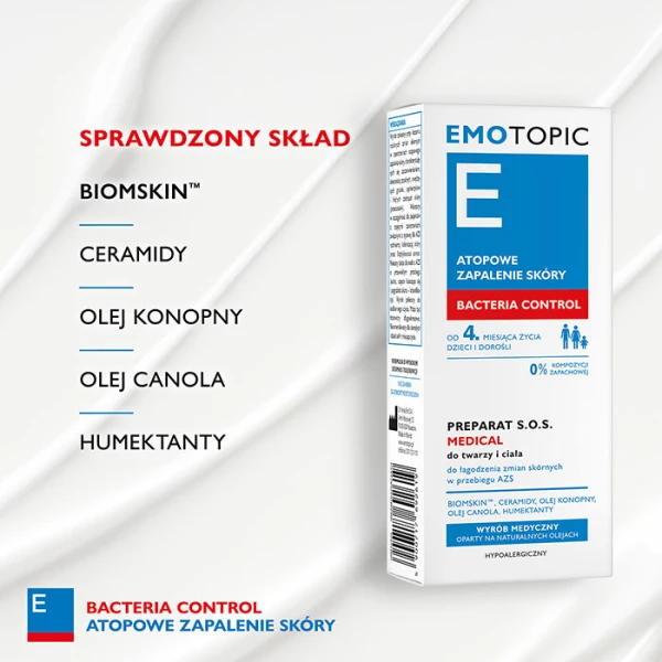 PHARMACERIS E EMOTOPIC BACTERIA CONTROL PREPARAT S.O.S. 30 ML
