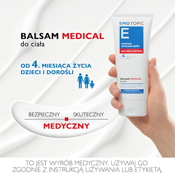 PHARMACERIS E EMOTOPIC BACTERIA CONTROL BALSAM DO CIAŁA 200 ML