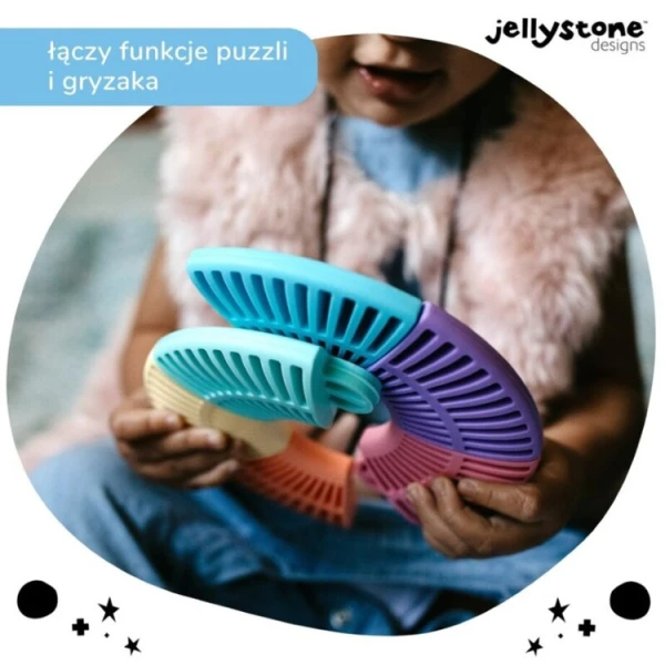 Jellystone Designs Pierwsze Puzzle sensoryczne pastelowe kółko