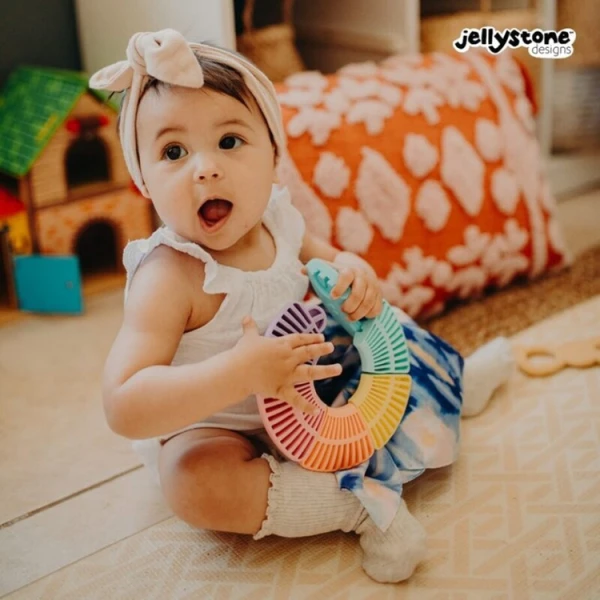 Jellystone Designs Pierwsze Puzzle sensoryczne pastelowe kółko