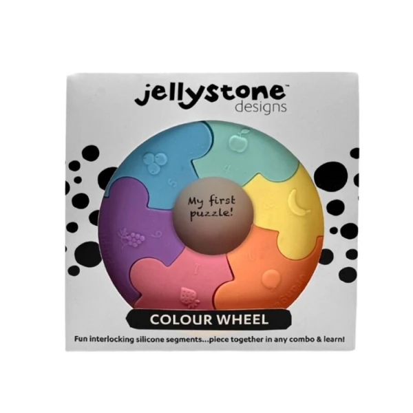 Jellystone Designs Pierwsze Puzzle sensoryczne pastelowe kółko