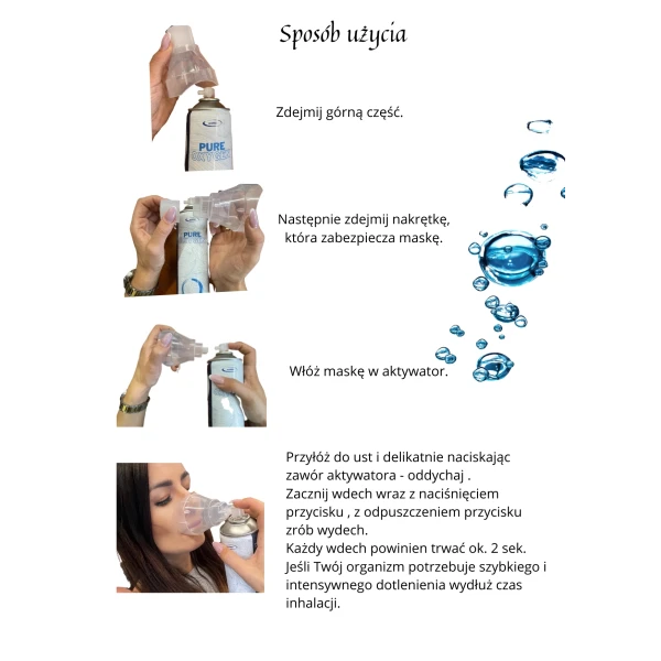 Tlen inhalacyjny w puszcze 99,5% przenośny inhalator tlenowy 