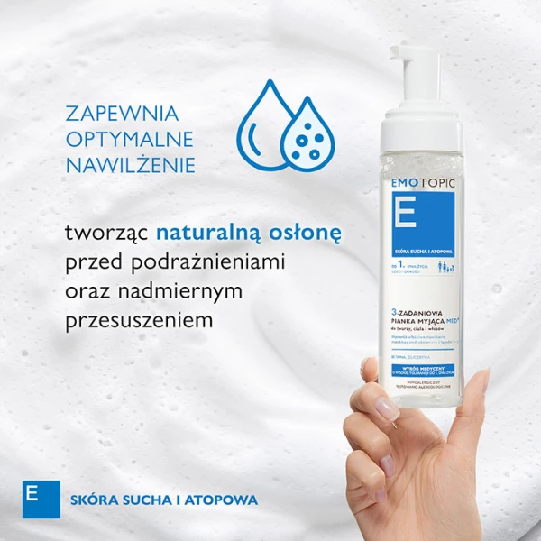 PHARMACERIS E EMOTOPIC 3-ZADANIOWA PIANKA MYJĄCA 200 ML