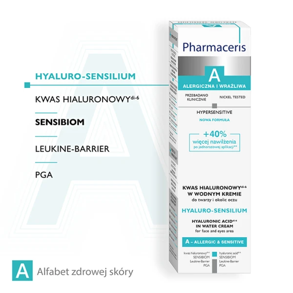 PHARMACERIS A HYALURO-SENSILIUM KWAS HIALURONOWY W KREMIE 40 ML