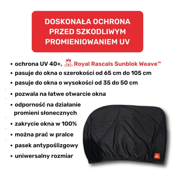 ROLETA PRZECIWSŁONECZNA DO SAMOCHODU ZESTAW 2 SZT. ROYAL RASCALS