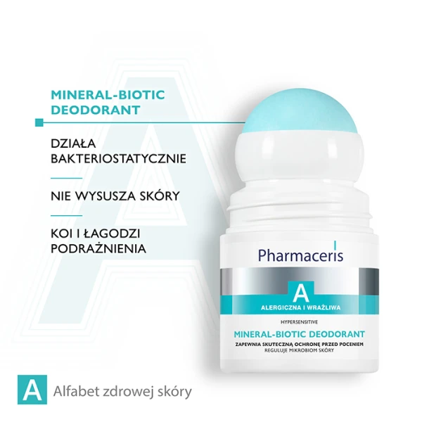 PHARMACERIS A MINERAL-BIOTIC DEZODORANT ROLL-ON 50 ML