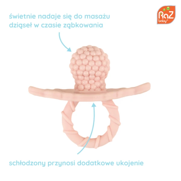 Gryzak, Różowa Malina, różowy, RaZbaby