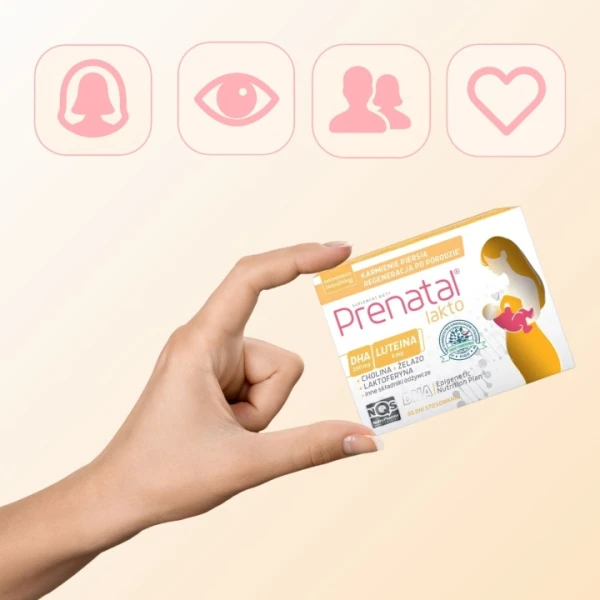 PRENATAL LACTO Karmienie piersią, regeneracja 30 kaps.+30 kaps.