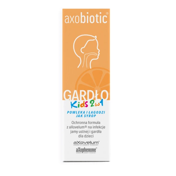 AXOBIOTIC KIDS 2w1 spray powlekający do gardła 30 ml [Krótka data - 2026-11-30]