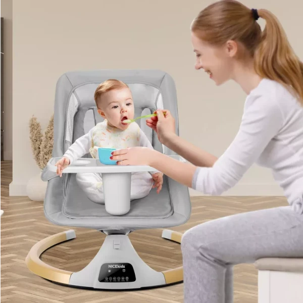 LEŻACZEK DLA NIEMOWLĄT ELEKTRYCZNY BLUETOOTH NICEKIDS