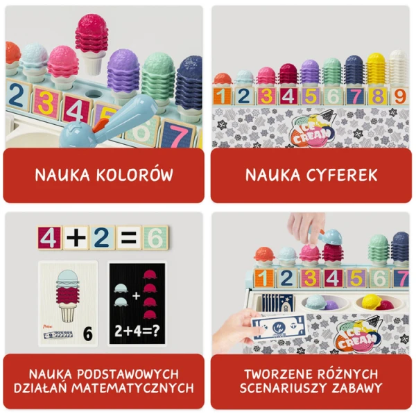 Zabawka matematyczna Lodziarnia – 24 mies. + TOPBRIGHT