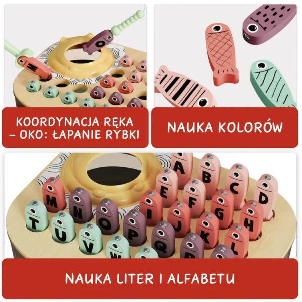 Łowimy Rybki ABC – magnetyczna gra zręcznościowa 24 mies.+ TOPBRIGHT