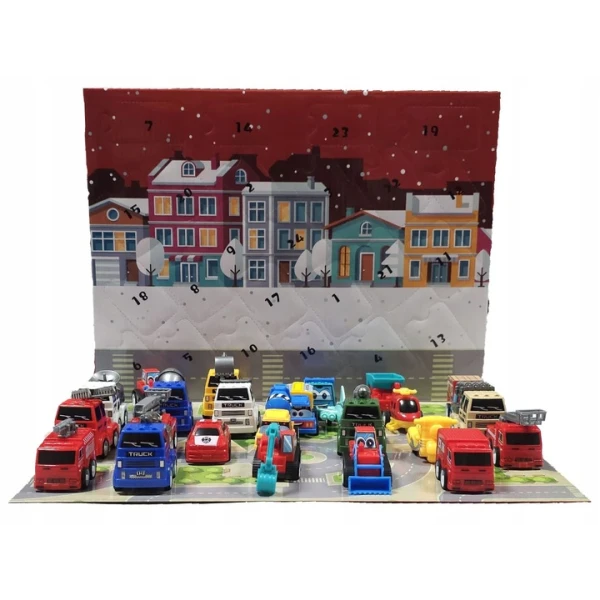 KALENDARZ ADWENTOWY AUTKA DLA DZIECI 24 ELEMENTY