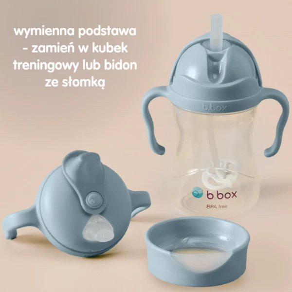 B.Box kubek z miękkim ustnikiem błękitny 240ml