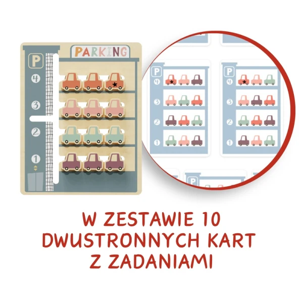 Układanka logiczna dla dzieci Parking - 36 mies. + TOPBRIGHT