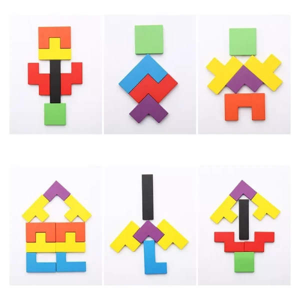 PUZZLE DREWNIANE TETRIS