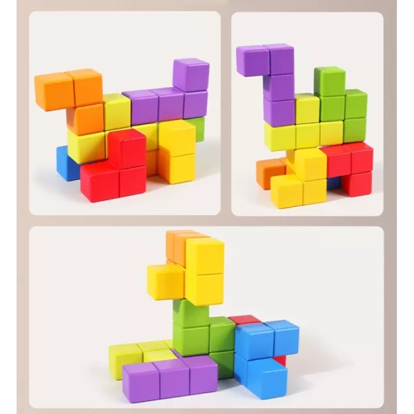 GRA ZRĘCZNOŚCIOWA LOGICZNA SORTER NAKŁADANKA PUZZLE TETRIS KOSTKA RUBIKA