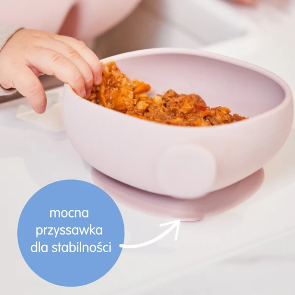 B.box Miseczka z przykrywką różowy