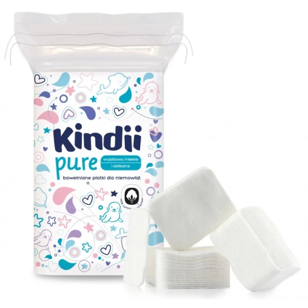 KINDII PODKŁADY PURE & SOFT 30 szt.  + PŁATKI DLA NIEMOWLĄT 60 szt. ZESTAW