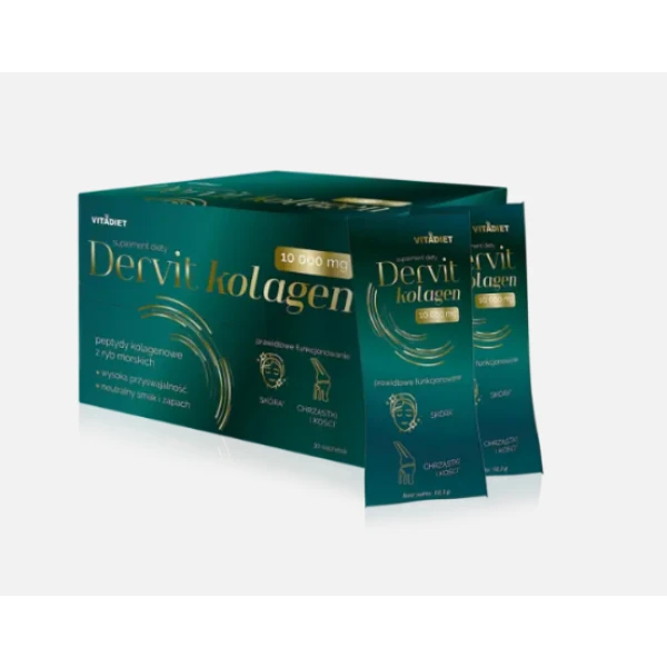 DERVIT KOLAGEN 10 000 mg 30 saszetek VITADIET 