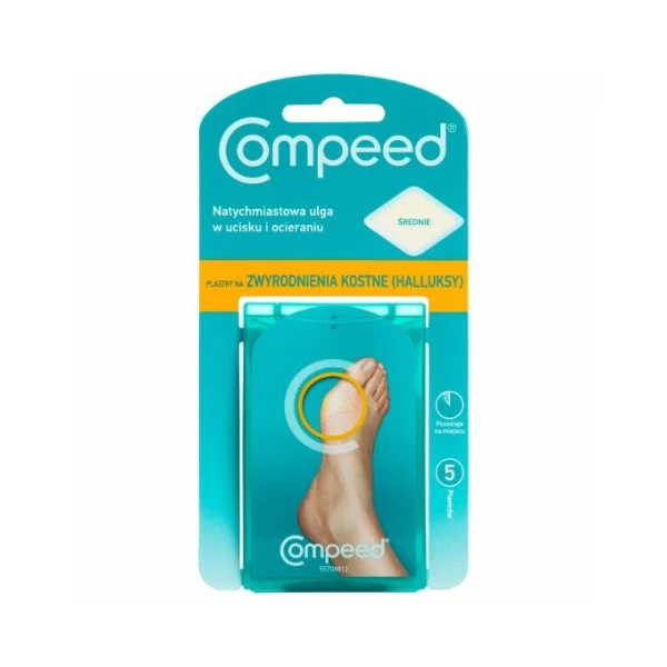 COMPEED PLASTRY NA ZWYRODNIENIA KOSTNE HALLUKSY 5 SZTUK + PREZENT