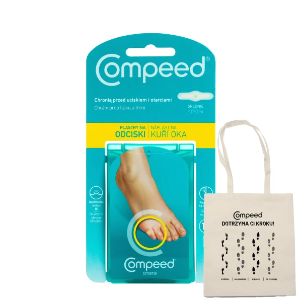 COMPEED PLASTRY NA ODCISKI ŚREDNIE 10 SZTUK + PREZENT