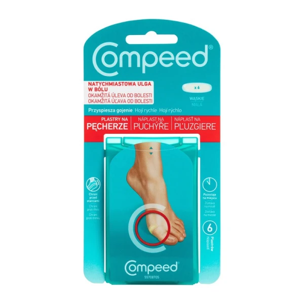 COMPEED PLASTRY NA OTARCIA WĄSKIE 6 SZTUK + PREZENT