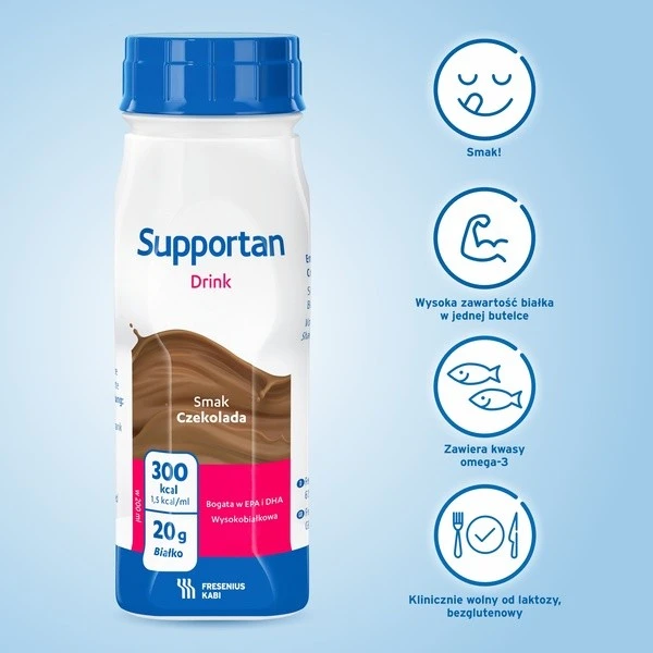 SUPPORTAN DRIN SMAK CZEKOLADA 200 ML [Krótka data - 2025-04-30]