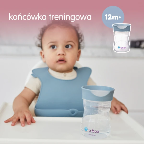 B.box Kubek 4w1 zestaw 240 ml, błękitny