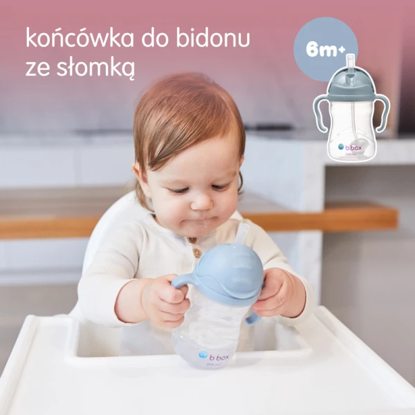 B.box Kubek 4w1 zestaw 240 ml, błękitny