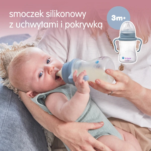 B.box Kubek 4w1 zestaw 240 ml, błękitny