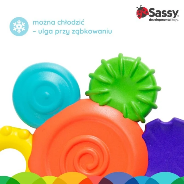 SASSY Kwiatek, gryzak silikonowy, 3 m+