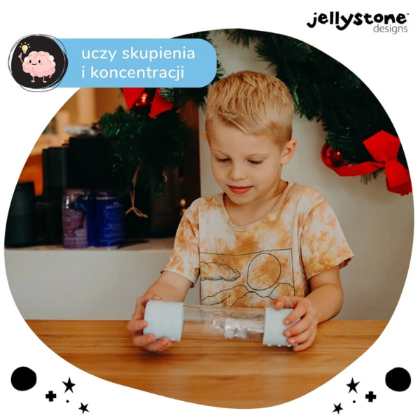 Butelka sensoryczna DIY, Śnieg, Jellystone Designs