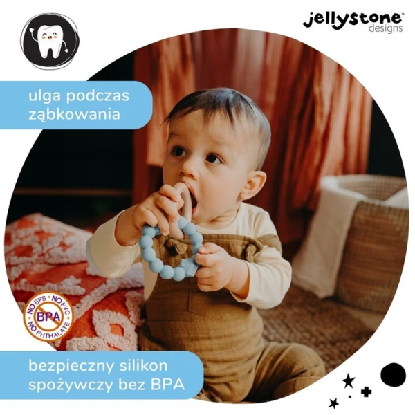 Księżycowy gryzak, niebieski, Jellystone Designs