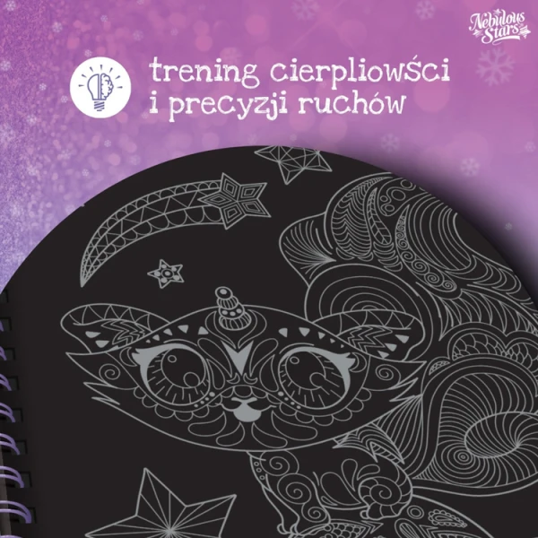 Kolorowanki z czarnymi kartkami i pisakami M Isadora Nebulous Stars