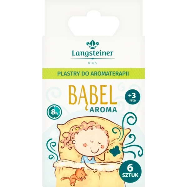 BĄBEL AROMA PLASTRY AROMATYCZNE NA KATAR U DZIECI 36+ 6 SZTUK