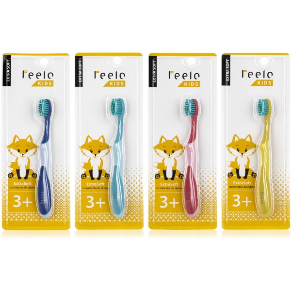 FEELO KIDS EXTRASOFT SZCZOTECZKA DO ZĘBÓW DLA DZIECI 3+ GRANATOWA