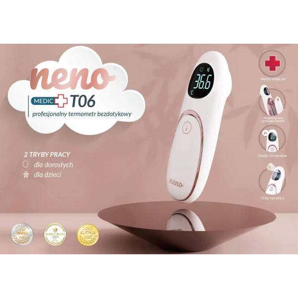 NENO MEDIC T06 TERMOMETR BEZDOTYKOWY PROFESJONALNY
